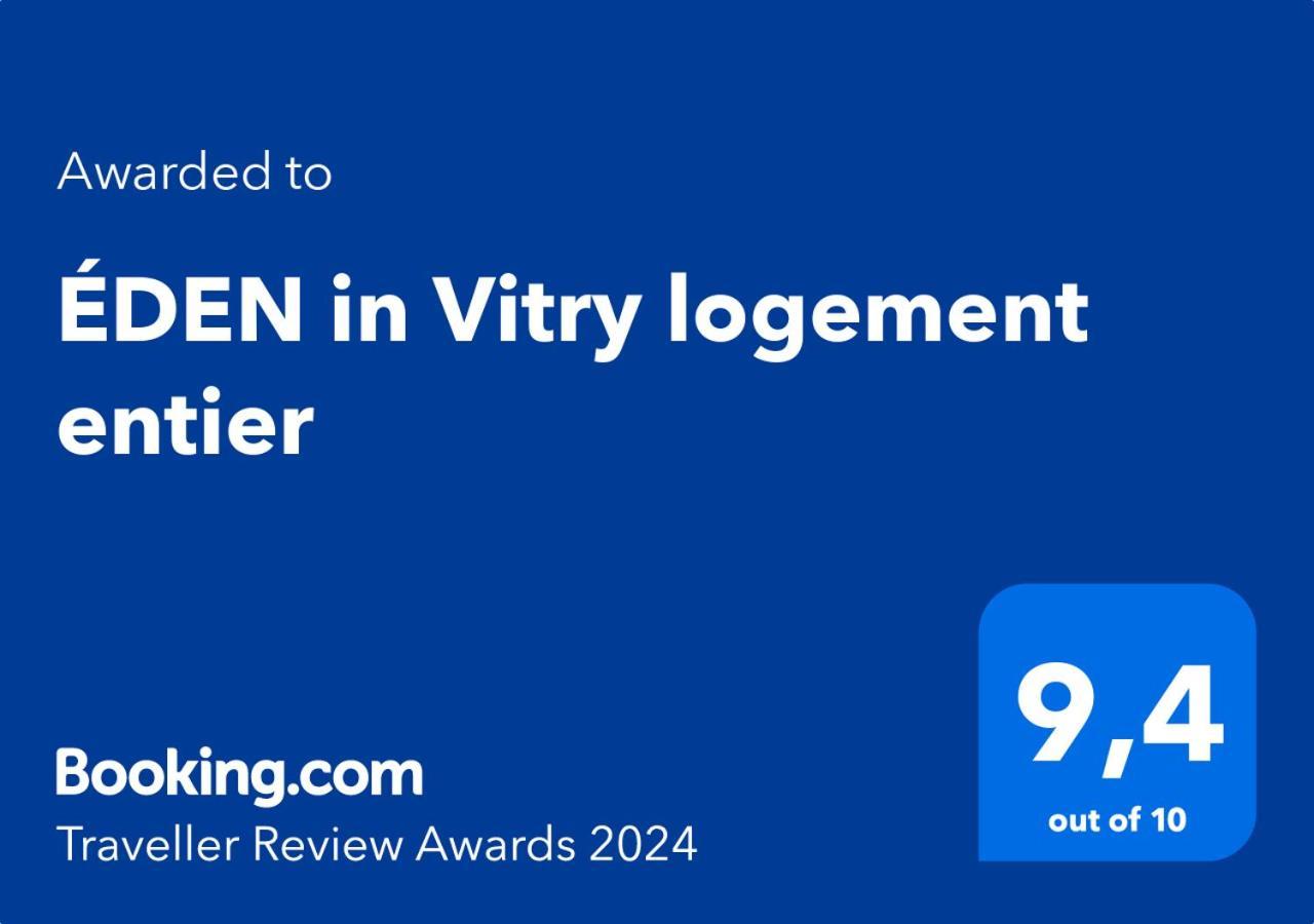 Eden In Vitry Logement Entier Eksteriør billede